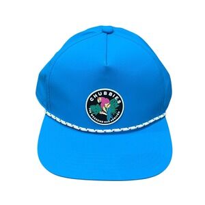 Chubbies The Weekend Has Arrived Parrot Rope Mens Hat Blue Nylon Snapback Retro